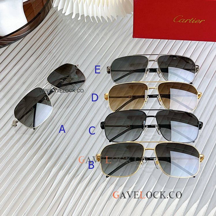 Clone Panthere Cartier ca0965 Sunglasses Silver Black